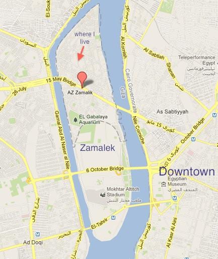 zamalek ਕਾਇਰੋ ਨਕਸ਼ਾ