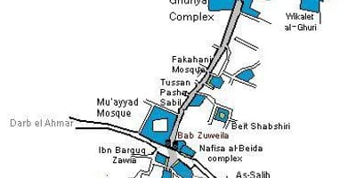 ਖਾਨ ਏਲ khalili ਬਾਜ਼ਾਰ ਨਕਸ਼ਾ